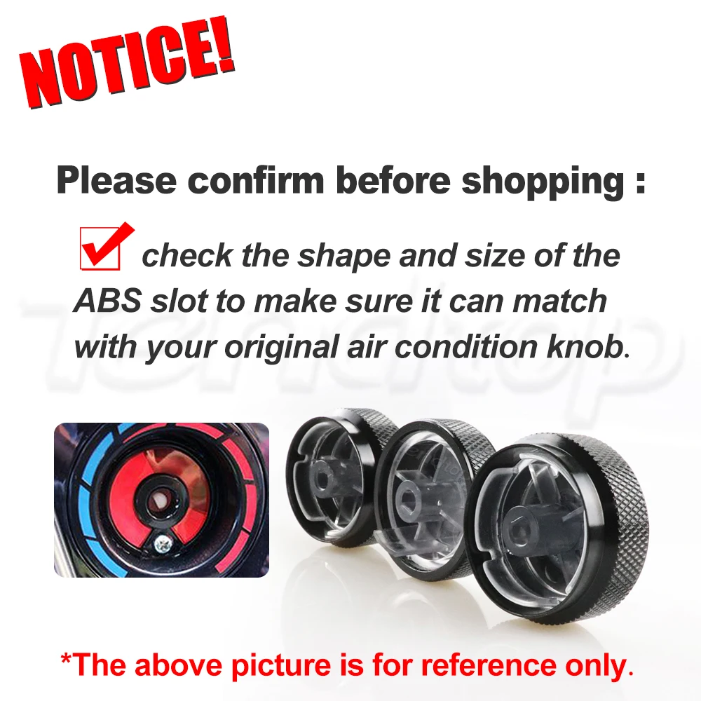For Chevrolet Sail 2008-2014 3pcs/set Car AC Knob Switch Conditioning Heat Control Switch AC Knob Auto Car Accessories