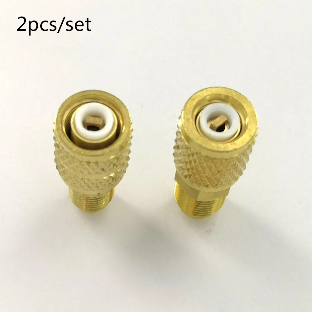 R410a Refrigeration Charging Adapter 5/16 SAE F Quick Couplers To 1/4 SAE M Flare 5/16 SAE M To 1/4 SAE For Air Conditioner