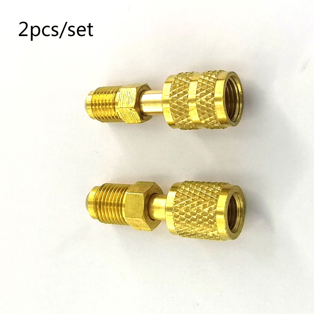 R410a Refrigeration Charging Adapter 5/16 SAE F Quick Couplers To 1/4 SAE M Flare 5/16 SAE M To 1/4 SAE For Air Conditioner