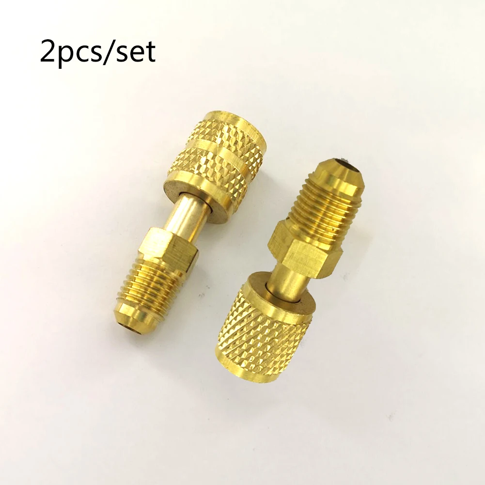 R410a Refrigeration Charging Adapter 5/16 SAE F Quick Couplers To 1/4 SAE M Flare 5/16 SAE M To 1/4 SAE For Air Conditioner