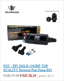 PQY - TOP QUALITY External Fuel Pump 044 OEM:0580 254 044 Poulor 300lph Come With PQY Pack PQY-FPB044