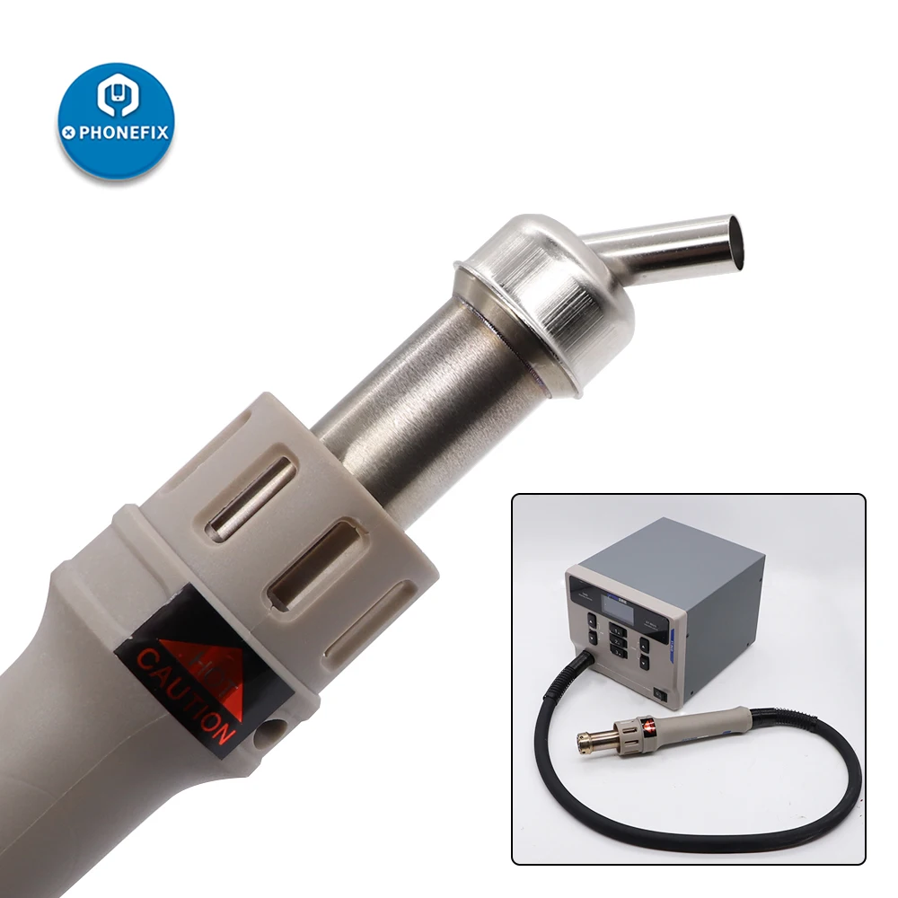 ATTEN ST-862D Universal Nozzle 45 Degree Bent Curved /Straight/Spiral Nozzle Sleeves Soldering Station Hot Air Gun Welding Tool