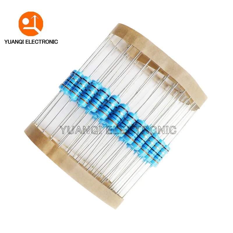 20pcs 1W Metal Film Resistor 1% 1R-2.2M 0.1R 0.22R 1R 150R 1K 3.3K 5.6K 10K 33K 51K 220K 510K 10 33 100 150 220 470 1M ohms