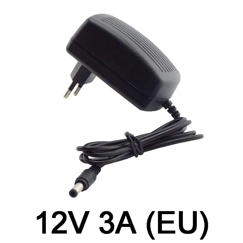 AC DC 12V 1A 2A 3A 2000mA 3000mA Adapter Power Supply EU UK AU US Plug 5.5*2.5mm Wall Charger for DC Male Female LED Strip Light
