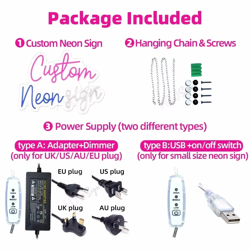 Custom Neon Sign Customize Wedding Bar Home Salon Led Neon Light Sign (Pls Don't Pay Order Before Contact Seller To Get Price)