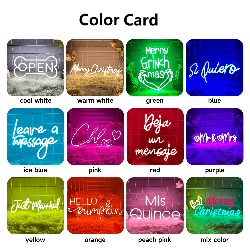 Custom Neon Sign Customize Wedding Bar Home Salon Led Neon Light Sign (Pls Don't Pay Order Before Contact Seller To Get Price)