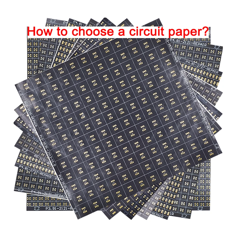 P4.81 series Circuit Paper,Double-sided solder pads, fully covered with large holes ,Used for repairing damaged PCB pads