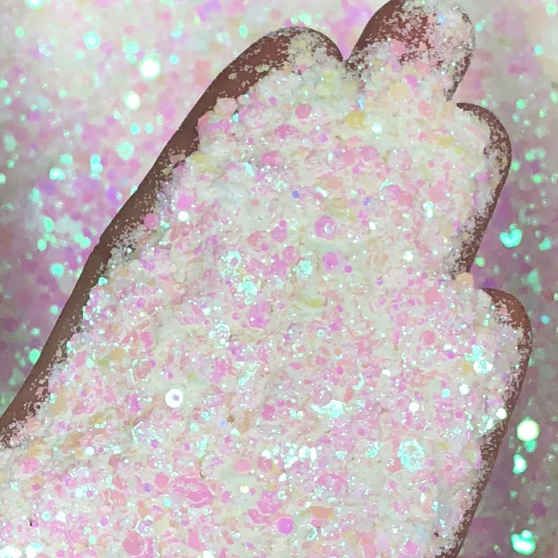 50G Chameleon Glitter Hexagon Paillette Nail Sequins Flakes Mixed Color Shift Glitter Nail Art Flake Manicure Chunky Glitter #M9