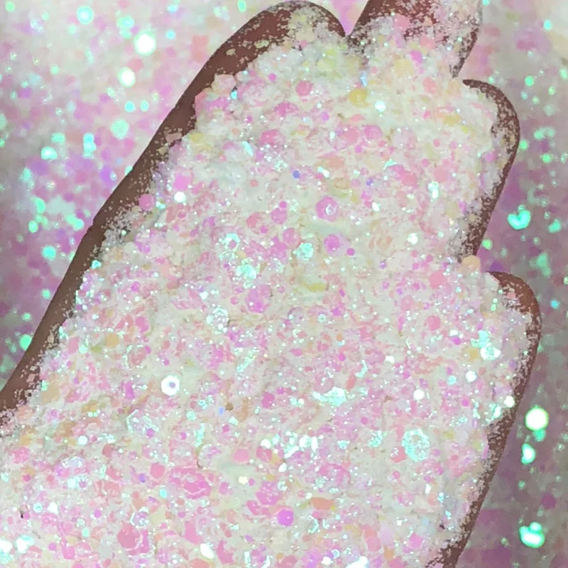 50G Chameleon Glitter Hexagon Paillette Nail Sequins Flakes Mixed Color Shift Glitter Nail Art Flake Manicure Chunky Glitter #M9
