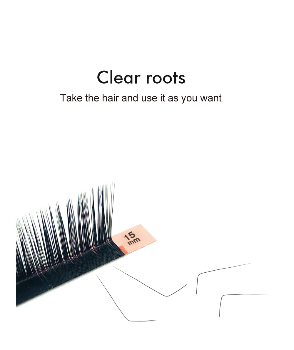 L / L+ / LC / LD / LU Curl False Eyelash Extensions Matte Black 8-15mm Mixed PBT Mink Eyelashes L M Shaped Lashes for Makeup