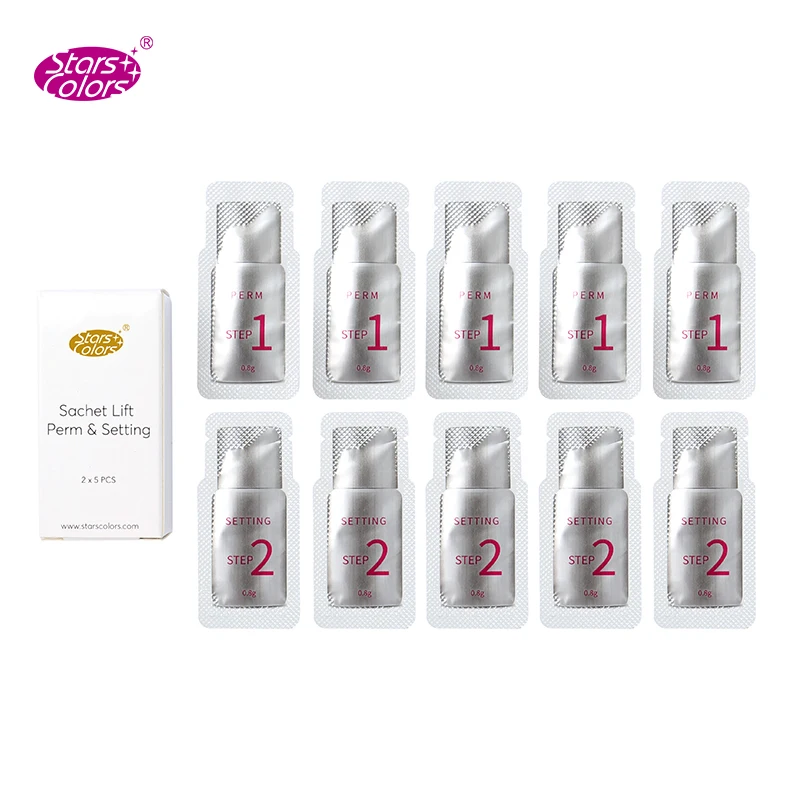 5 Pairs/Box Fast Perm Sachet Lift Lotion Lashes Lifting 5 Minutes Quick Stereotype Hygiene Convenience Use Makeup Beauty