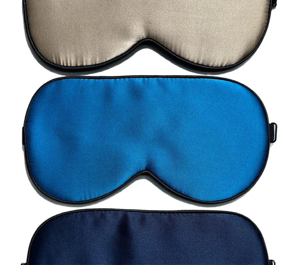100% Real Mulberry Silk Sleep Mask Eye Covers for Sleeping Blindfold with Adjustable Strap Comfortable Super-Smooth