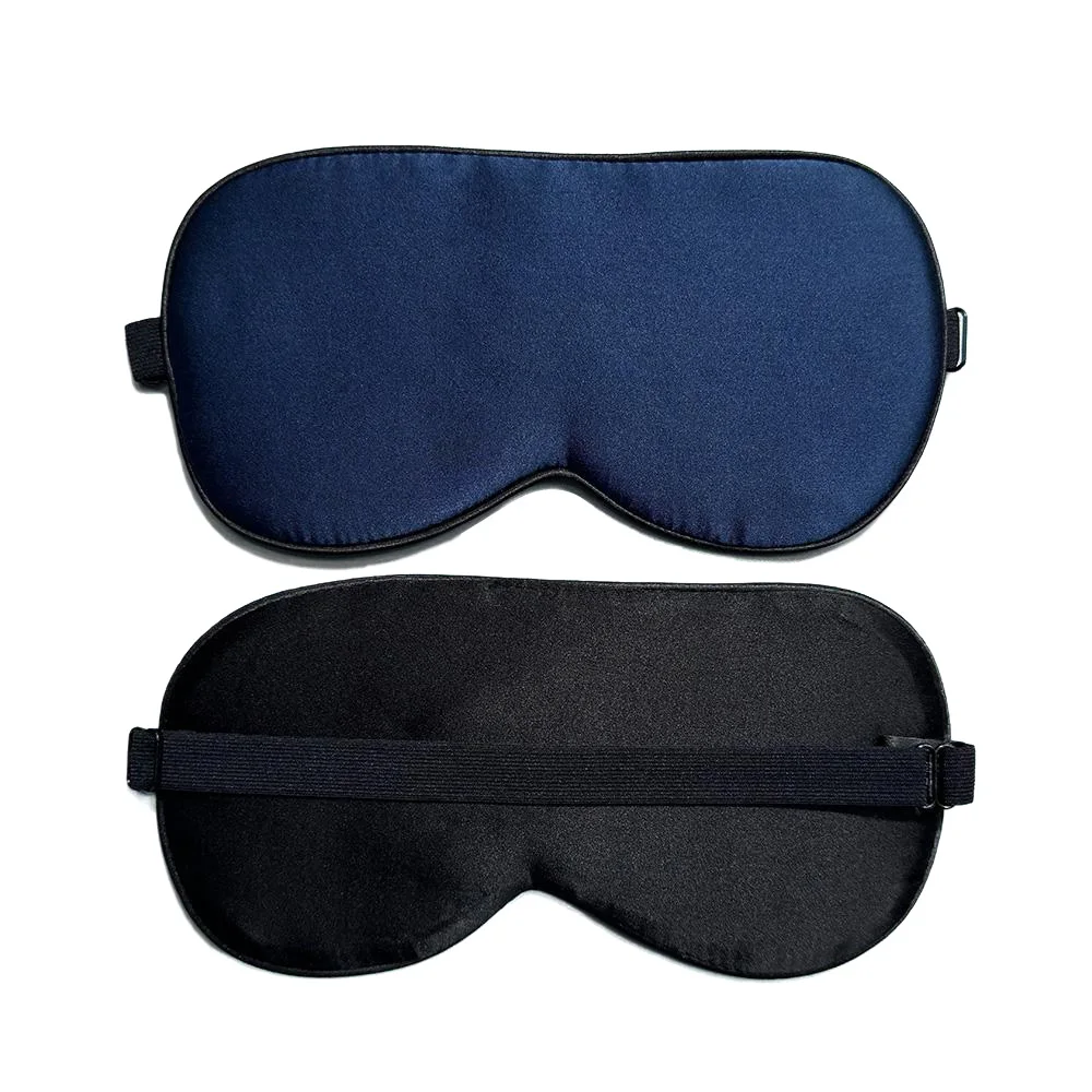 100% Real Mulberry Silk Sleep Mask Eye Covers for Sleeping Blindfold with Adjustable Strap Comfortable Super-Smooth