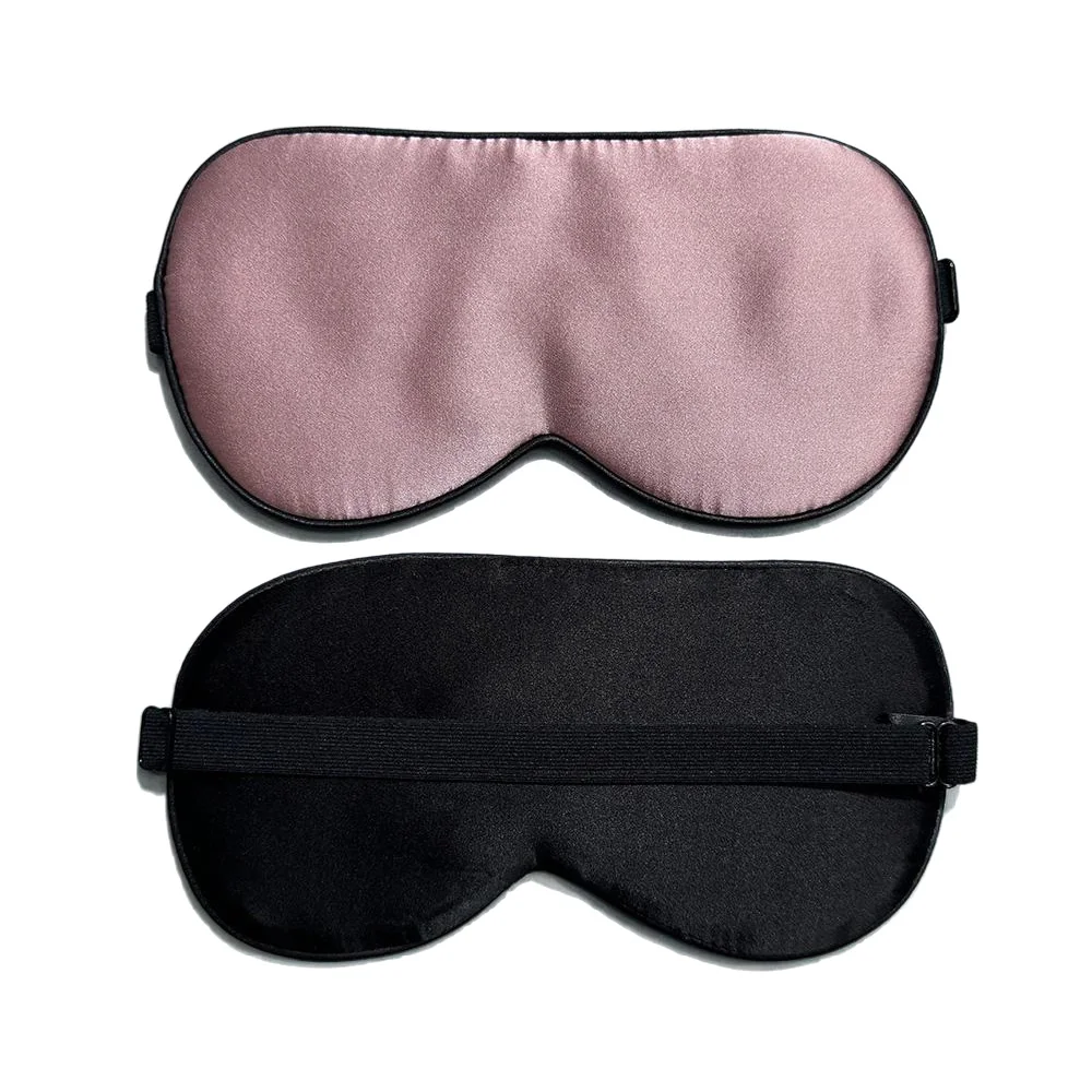 100% Real Mulberry Silk Sleep Mask Eye Covers for Sleeping Blindfold with Adjustable Strap Comfortable Super-Smooth