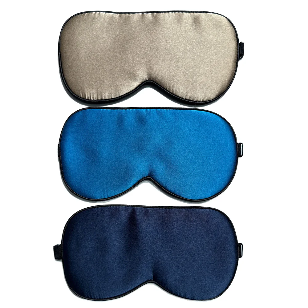 100% Real Mulberry Silk Sleep Mask Eye Covers for Sleeping Blindfold with Adjustable Strap Comfortable Super-Smooth