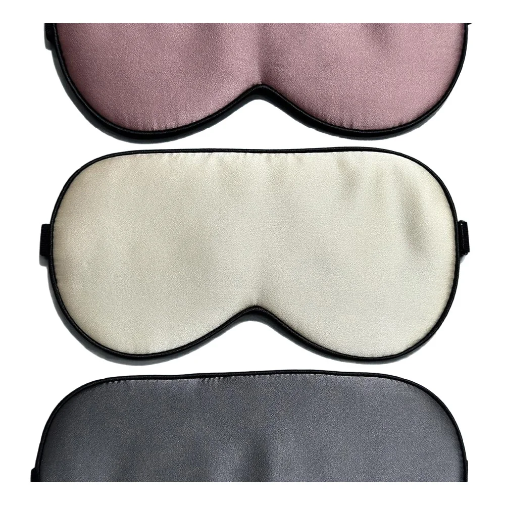 100% Real Mulberry Silk Sleep Mask Eye Covers for Sleeping Blindfold with Adjustable Strap Comfortable Super-Smooth