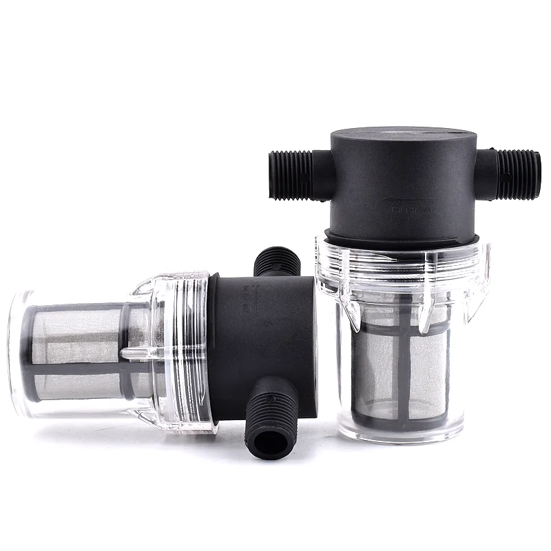 1/2 3/4 Inch Garden Watering Filter Agriculture Irrigation Hose Filter Water Pipe Quick Connector Car Washing Water Pump Filter