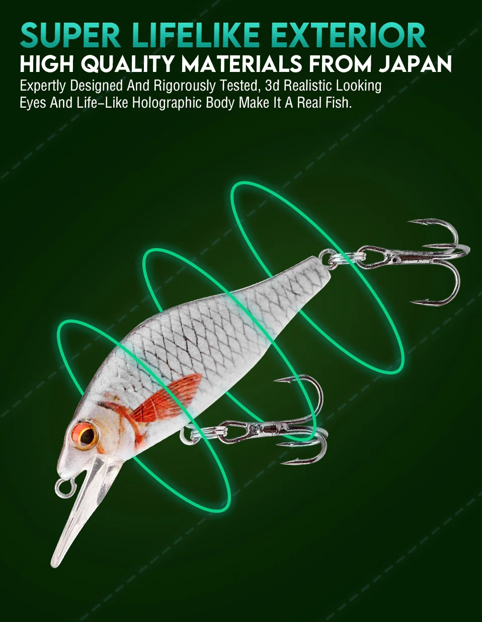 GOBASS 50/70/90mm Crankbait Fishing Lure Black Minnow Spinning Lures For Fishing Floating Wobbler For Pike Japan Artificial Bait