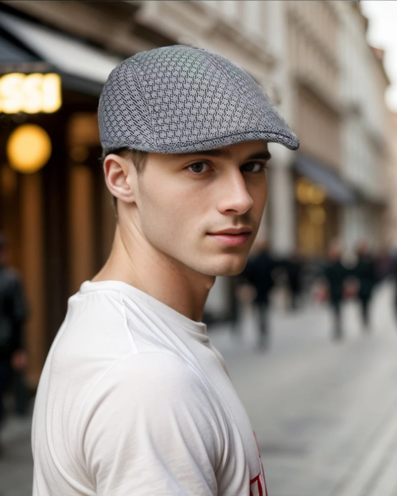 2026 New Summer Casual Beret Hat Unisex Mesh Flat Caps Newsboy Style Adjustable Fashion Breathable Summer Hat for Women Men Caps