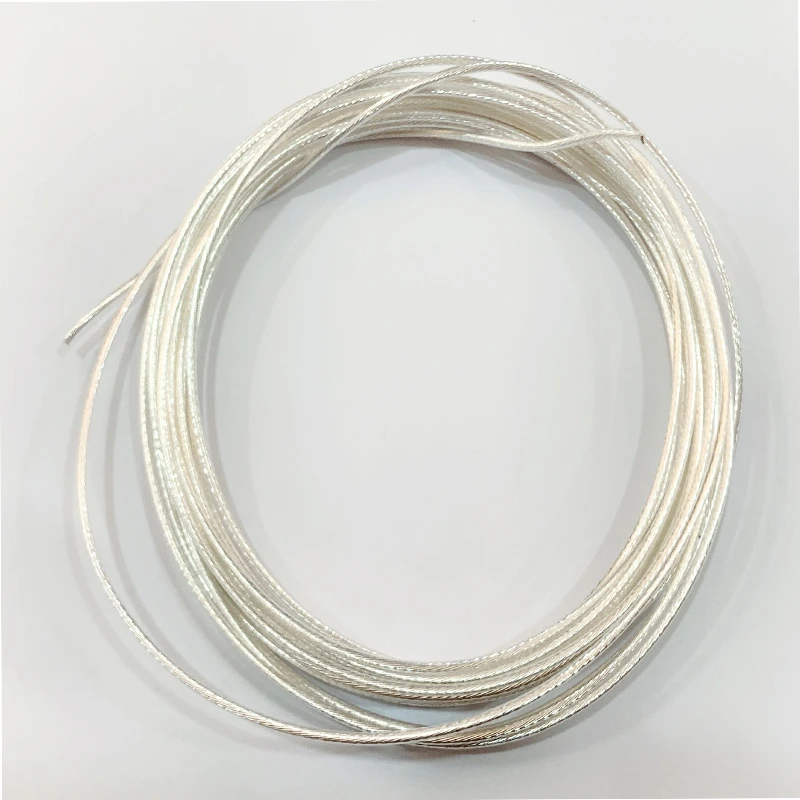 5m High Purity Silver Plated OCC Wire Copper Cable For Audio DIY Amplifier Headphone Speaker Cable 14/16/18/19/20/22/24/26 AWG