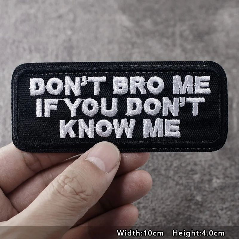 ORIGINAL Iron On Patches Apparel Sewing Fabric Handmade Appliques For Clothing Music Stickers Badges Parche BLACK