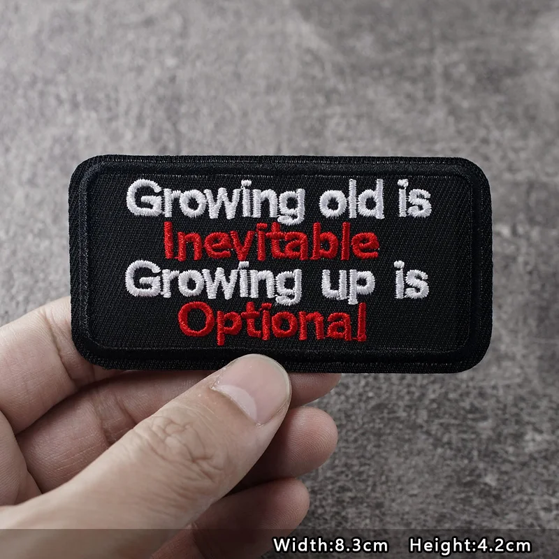ORIGINAL Iron On Patches Apparel Sewing Fabric Handmade Appliques For Clothing Music Stickers Badges Parche BLACK