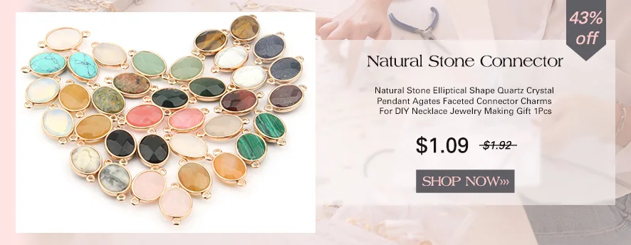 Natural Stone Charms Connector Double Hole Rose Quartzs Amazonite Pendant for Jewelry Making DIY Necklace Earring Size 15x35mm