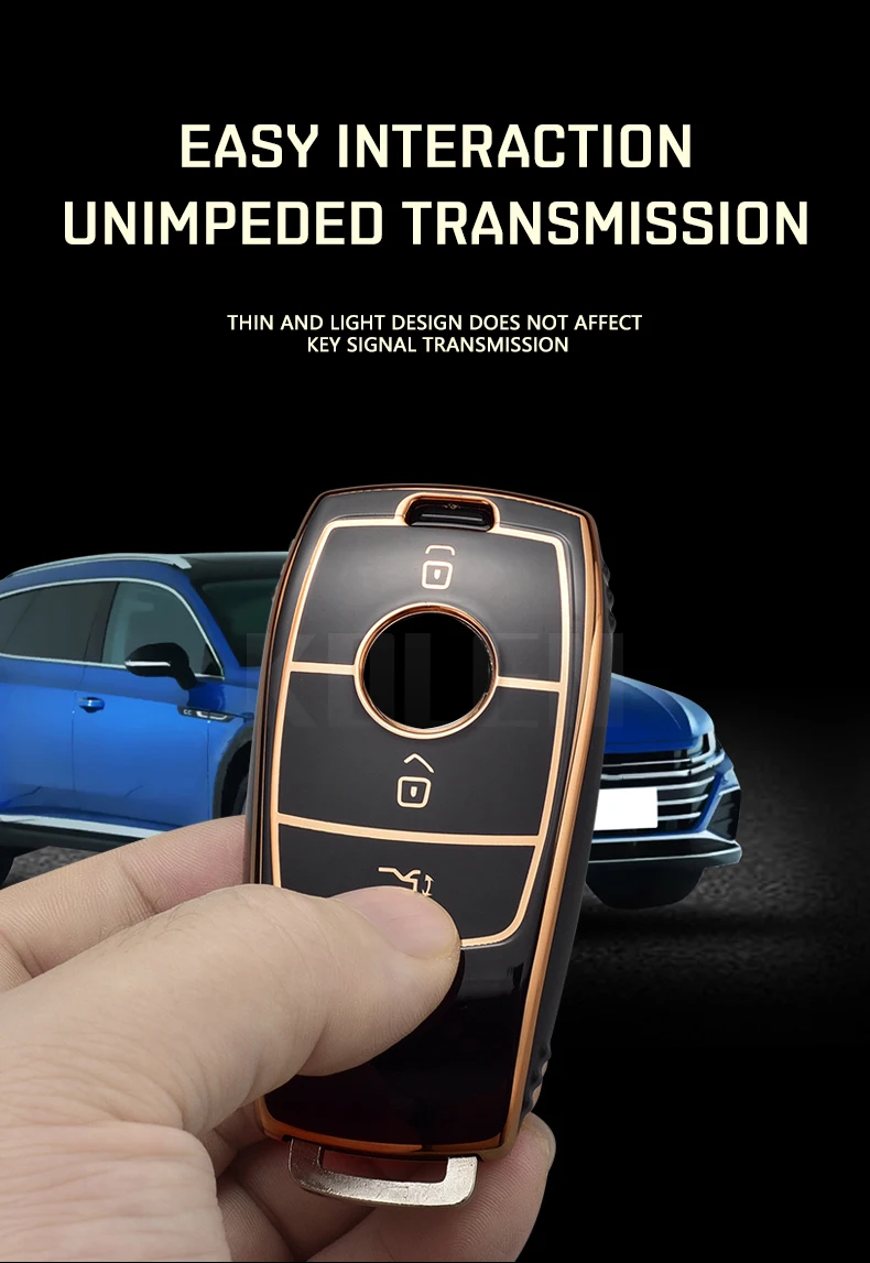 Fashion TPU Car Remote Key Case Cover Shell For Mercedes Benz A C E S G Class GLC CLE CLA GLB GLS W177 W205 W213 W222 X167 AMG