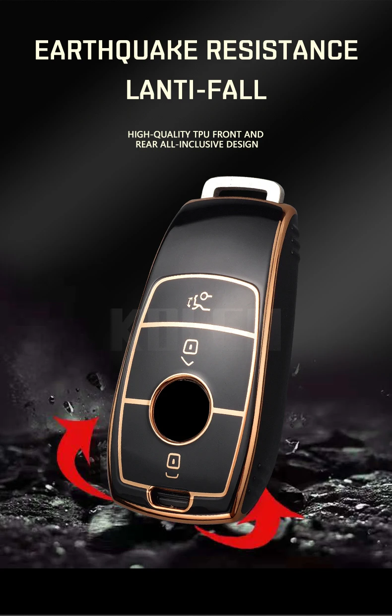 Fashion TPU Car Remote Key Case Cover Shell For Mercedes Benz A C E S G Class GLC CLE CLA GLB GLS W177 W205 W213 W222 X167 AMG
