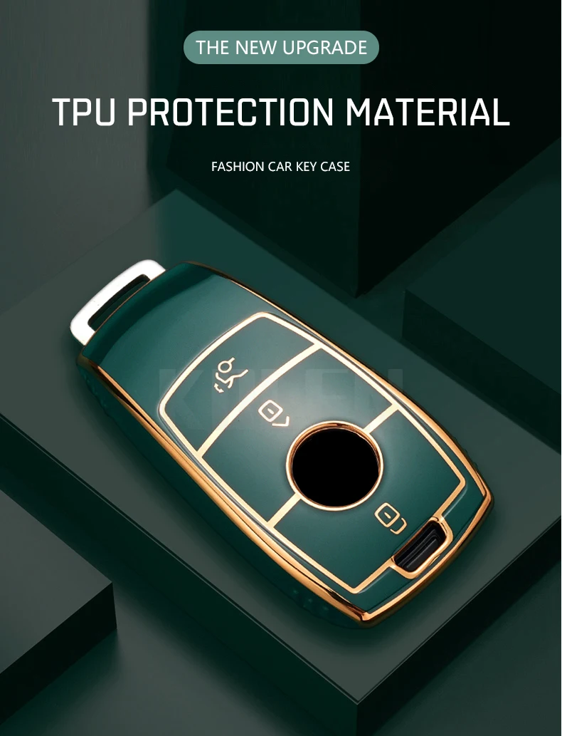 Fashion TPU Car Remote Key Case Cover Shell For Mercedes Benz A C E S G Class GLC CLE CLA GLB GLS W177 W205 W213 W222 X167 AMG