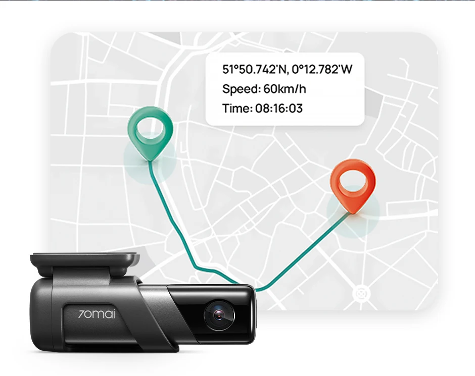 70mai Dash Cam M500 1944P 170FOV 70mai M500 Car DVR Dash Camera Recorder GPS ADAS 24H Parking Monitor EMMC Built-in Storage