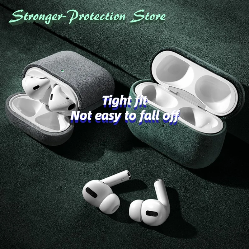Italian Suede Leather Case For AirPods Pro 3 For AirPods Pro 2 AirPods 5 4 3 Case Luxury Artificial Leather All Inclusive Case