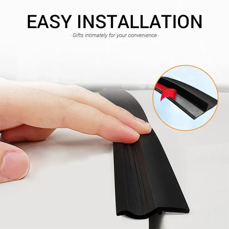 Car Trunk Lid Gap Filler Adhesive Strip Universal Rubber Trunk Sealants Strip Anti Dust Waterproof Accessories For SUV Hatchback