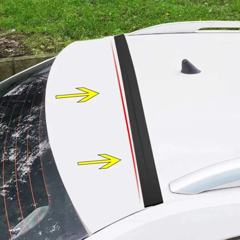 Car Trunk Lid Gap Filler Adhesive Strip Universal Rubber Trunk Sealants Strip Anti Dust Waterproof Accessories For SUV Hatchback