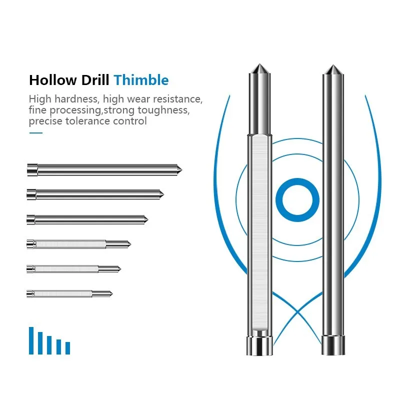 CMCP TCT/HSS Annular Cutter Pilot Pin 6.35mm 8mm Shank 77/90/102/127/160mm Long Pilot Pin Steel Plate Drill Accessories Tools