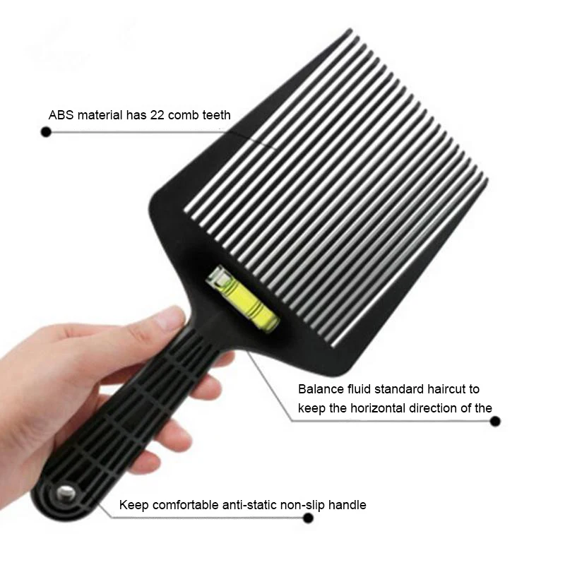 Men Flat Top Guide Comb Haircut Clipper Comb Barber Shop Hairstyle Tool Hair Cutting Tool Salon Hairdresser Supplies Barber