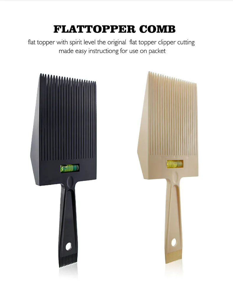 Men Flat Top Guide Comb Haircut Clipper Comb Barber Shop Hairstyle Tool Hair Cutting Tool Salon Hairdresser Supplies Barber