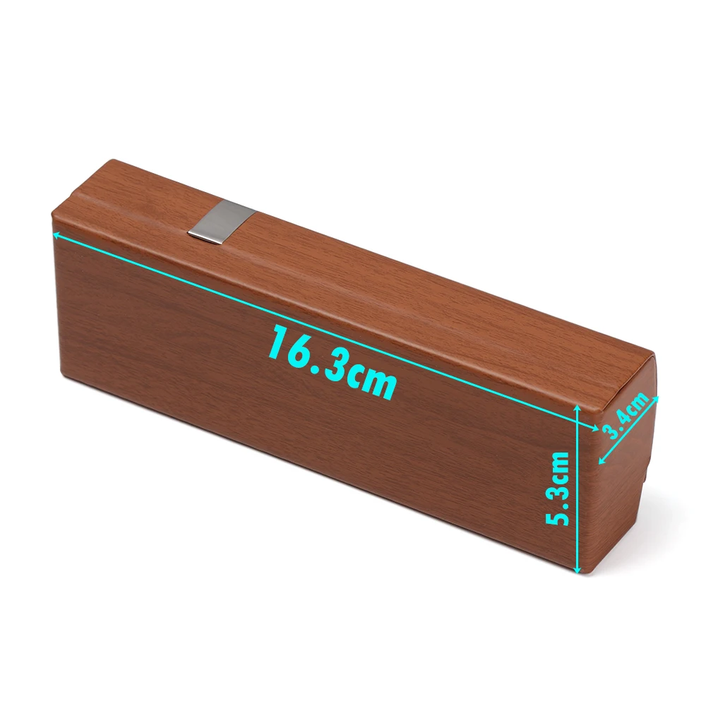 Hot Fashion Glasses Case Unisex Portable Imitation Wood Grain Spectacle Box Hard Handmade Optical Reading Eyeglasses Accessories