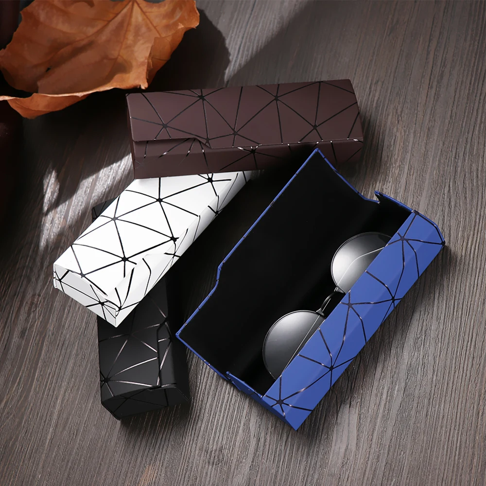 Hot Fashion Glasses Case Unisex Portable Imitation Wood Grain Spectacle Box Hard Handmade Optical Reading Eyeglasses Accessories