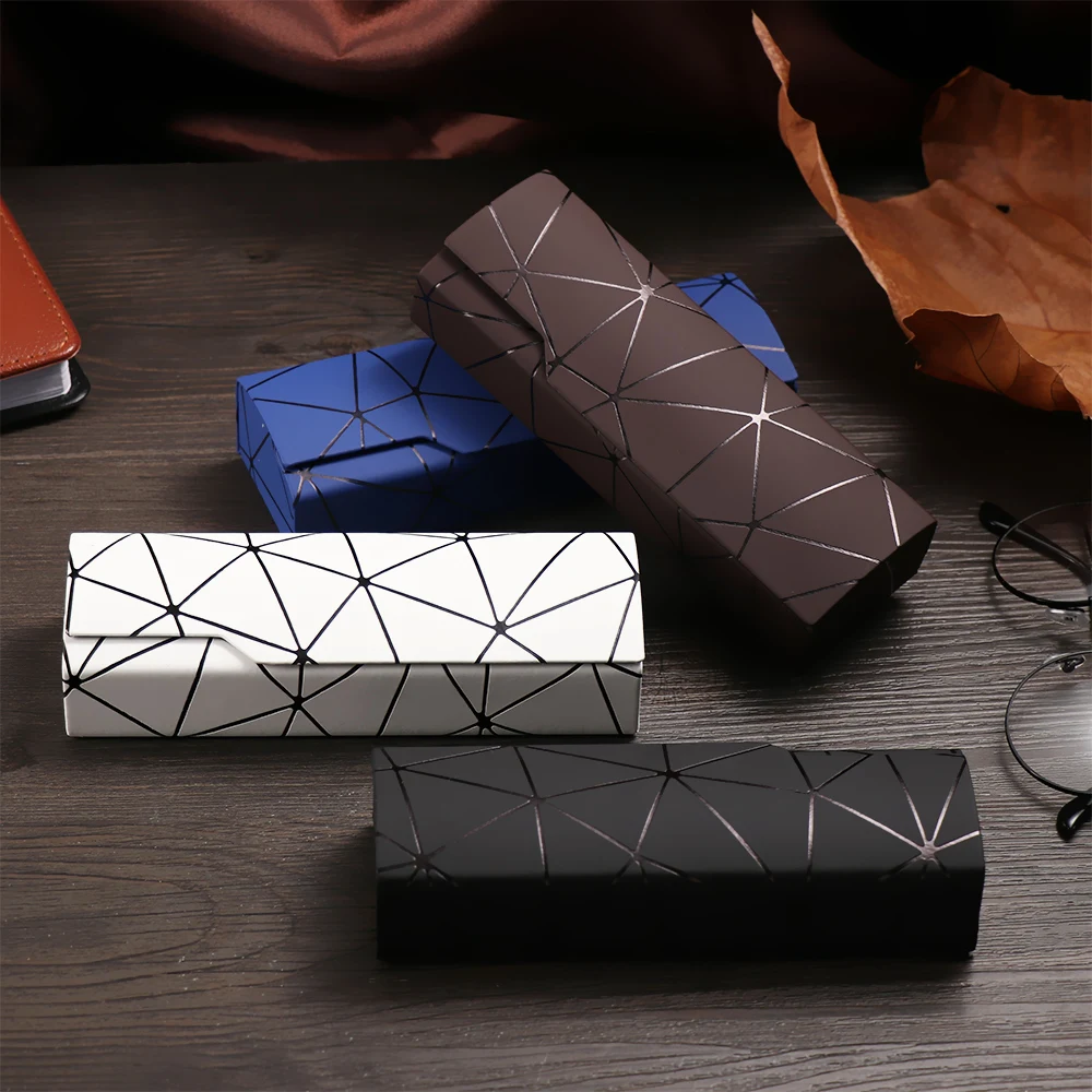 Hot Fashion Glasses Case Unisex Portable Imitation Wood Grain Spectacle Box Hard Handmade Optical Reading Eyeglasses Accessories