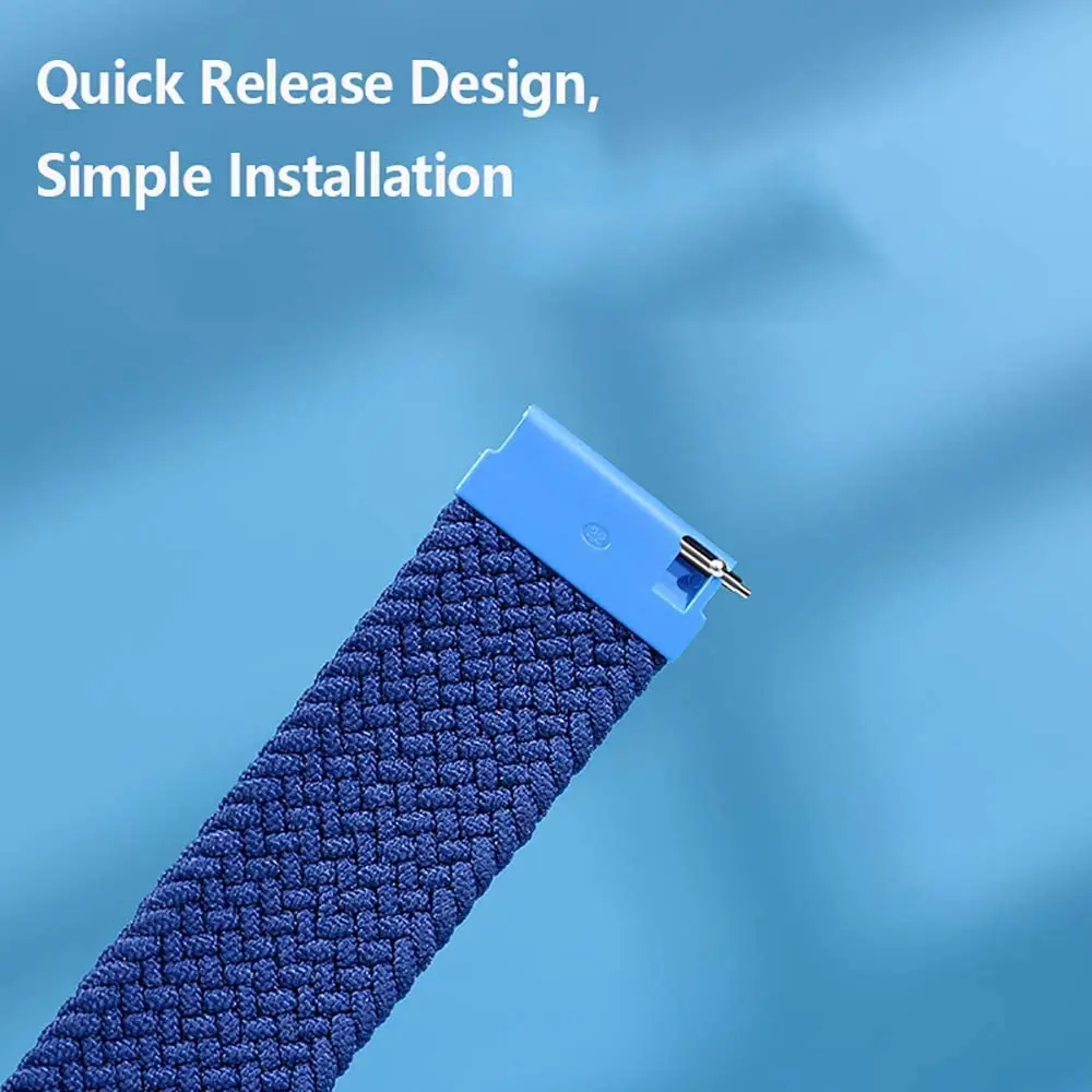 20mm 22mm Watch Straps For Amazfit GTS/4/3/2/2e/GTS2 Mini/GTR 4/3 pro/GTR2/2e/2 Braided solo loop Bracelet Amazfit bip 6 5 band