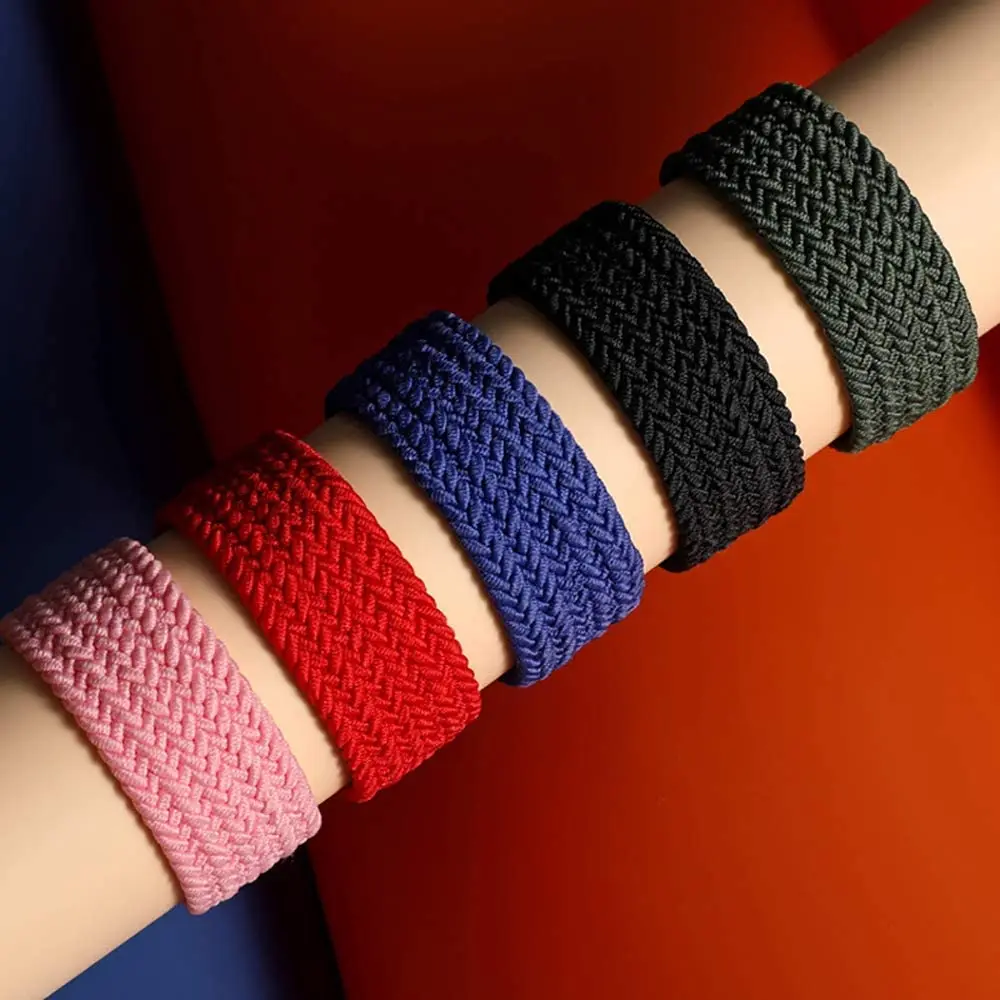 20mm 22mm Watch Straps For Amazfit GTS/4/3/2/2e/GTS2 Mini/GTR 4/3 pro/GTR2/2e/2 Braided solo loop Bracelet Amazfit bip 6 5 band