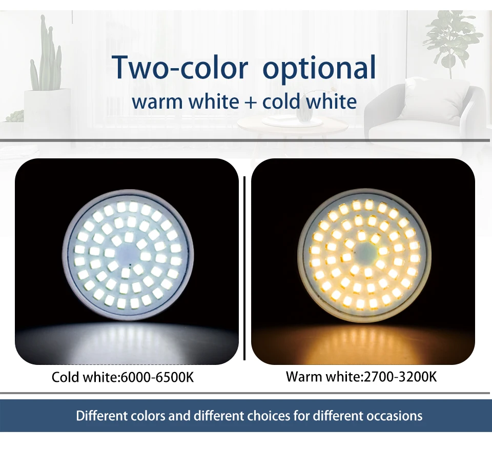 LED Bulb E27 E14 MR16 GU10 3W 4W 5W Spotlight 110V 220V 48 60 80 LED 2835 SMD Lampara for Home Lighting