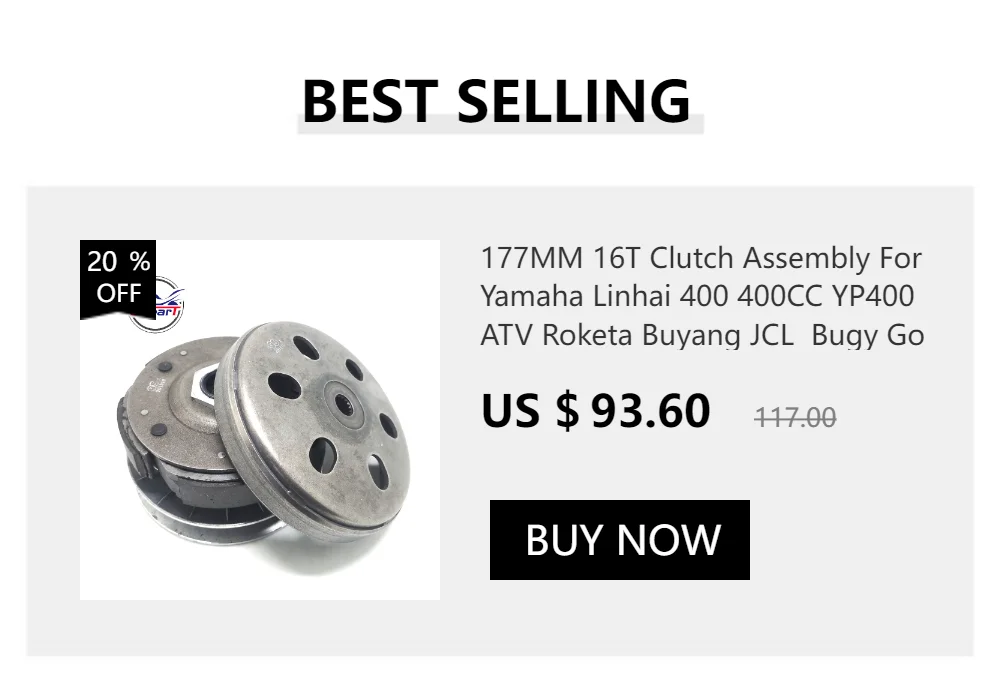 20x12 11G ~17G Variator Roller Polydon Weight Slider 250 300 400 YP250 Majesty APRILIA MBK Linhai J300 Scooter ATV Buggy