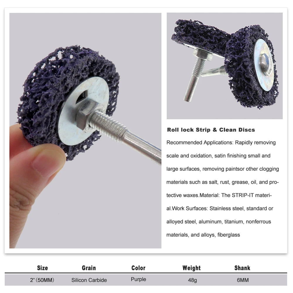 1Pcs 50-125mm Coral Grinding Disc for Angle Grinder Heavy-Duty Rust Paint Stripper Efficient Cleaning Tool for Metal Wood