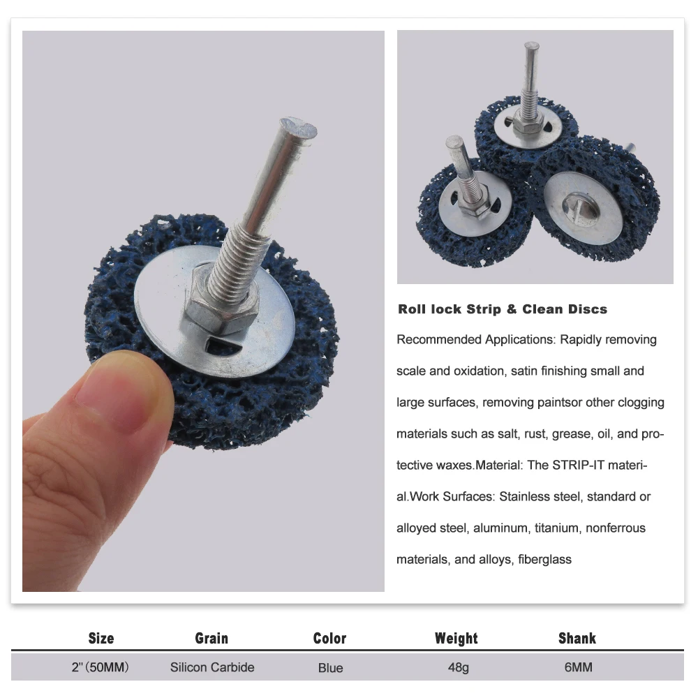 1Pcs 50-125mm Coral Grinding Disc for Angle Grinder Heavy-Duty Rust Paint Stripper Efficient Cleaning Tool for Metal Wood