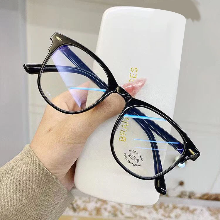 Square Finished Myopia Glasses Women Men Nearsighted Eyewear Anti Blue Light Glasses with Diopters Minus -1.0 -1.5 -2.5 -6.0