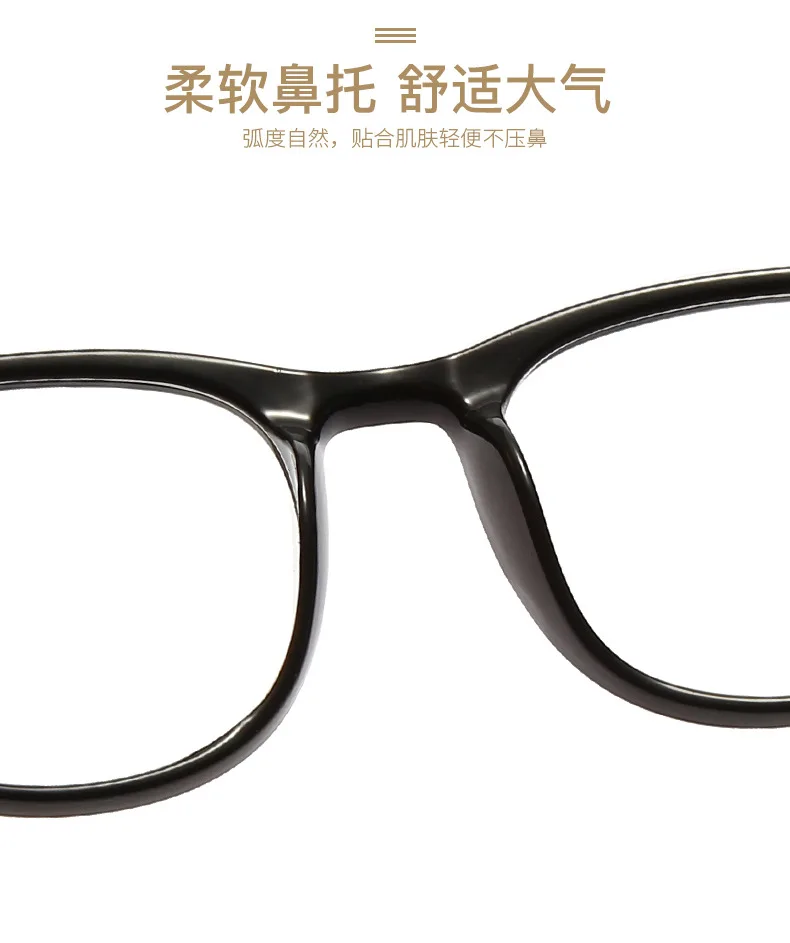 Square Finished Myopia Glasses Women Men Nearsighted Eyewear Anti Blue Light Glasses with Diopters Minus -1.0 -1.5 -2.5 -6.0