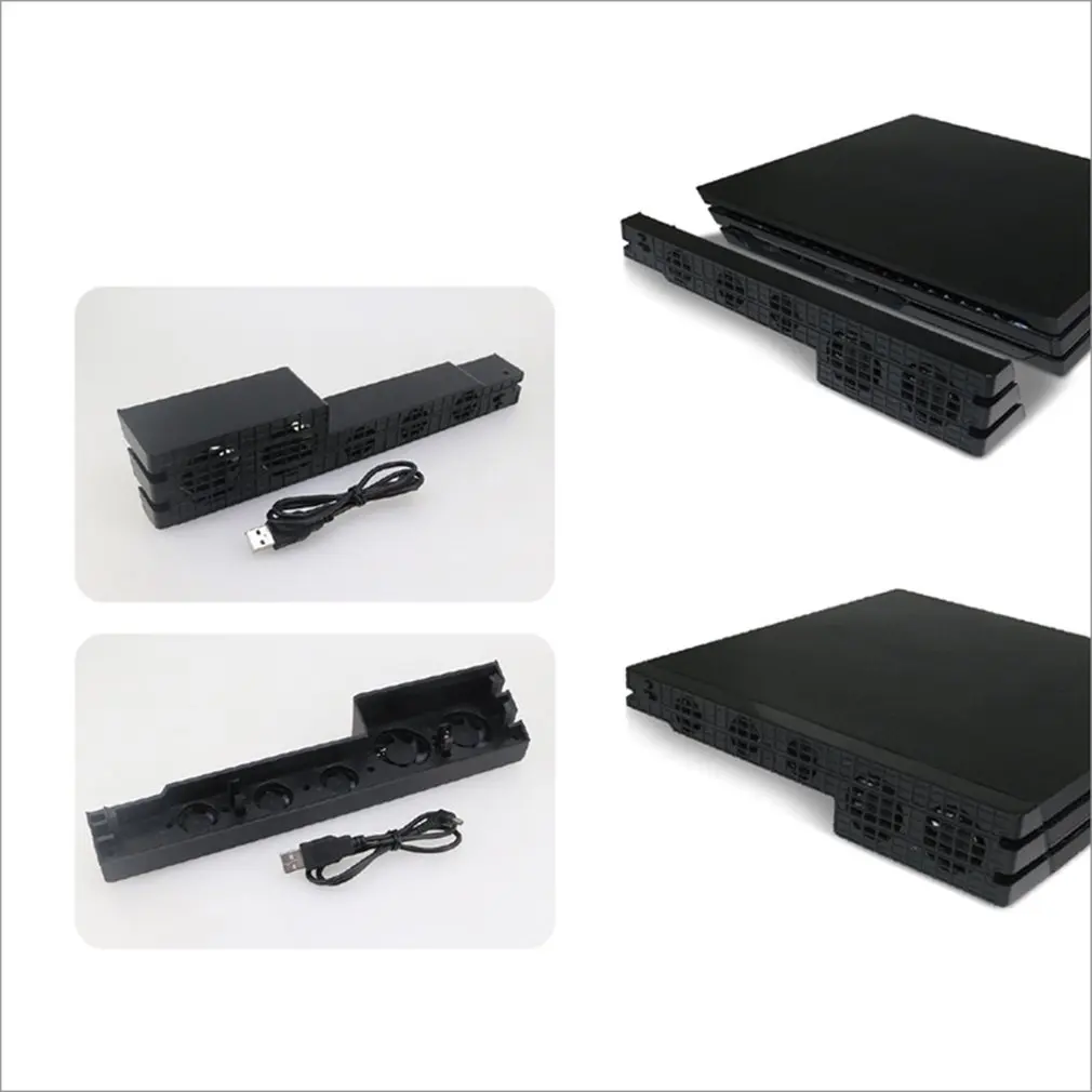 For Sony PS4 Pro Slim Playstation Play Station PS 4 Cooler Cooling Fan DC 5V Game Console USB Kit Controller Support Control Fan