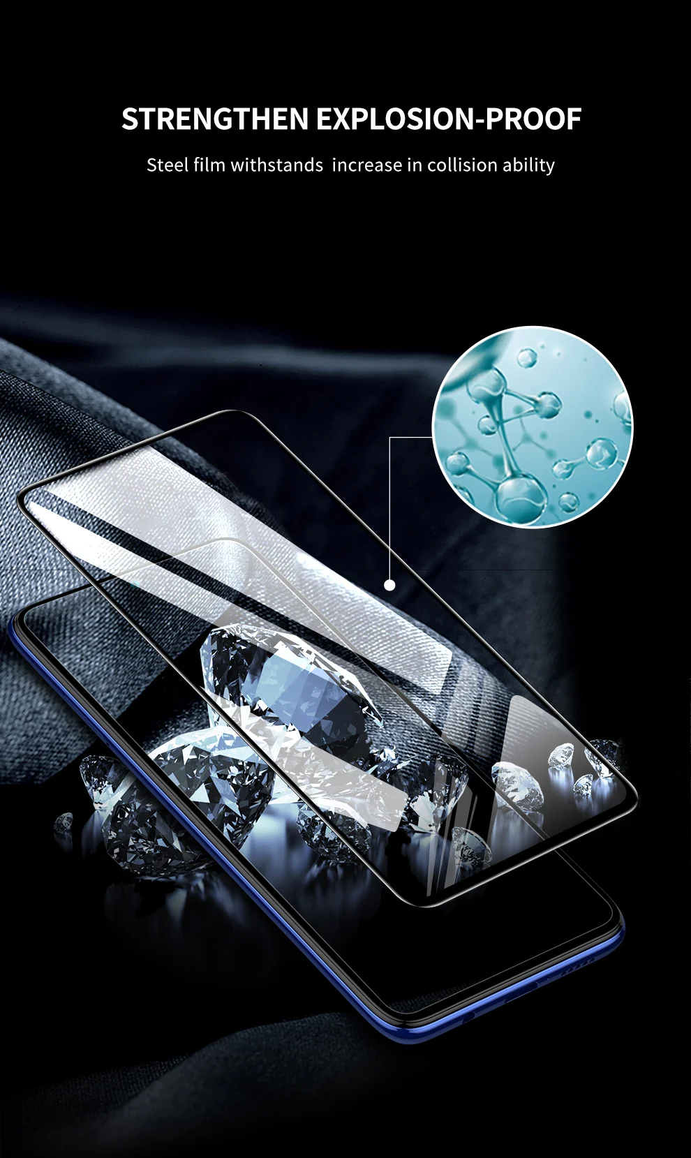 SmartDevil Full Cover Tempered Glass for Xiaomi POCO X6 Pro F5 X5 Pro F3 F4 F6 Pro X3 Pro HD Screen Protector Anti Blue Ray Film